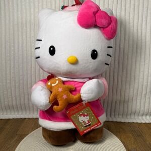 Hello Kitty Christmas Gingerbread Greeter 2025 CVS Exclusive Plush Jumbo Pink
